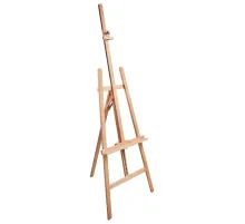 Мольберт напольный BRAUBERG ART CLASSIC, бук, угол 60°, 63х174(231)х68см, высота холста 126см,190652