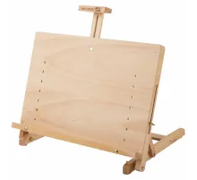 Мольберт настольный BRAUBERG ART CLASSIC, регулируемый верхний держатель, 50х37х39 см, бук, 191756