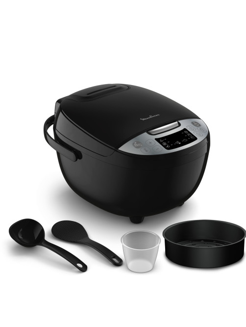 Мультиварка MOULINEX MK611832, 750 Вт, 4 л, 10 программ, таймер, функция Keep Warm, черный, 7211004519