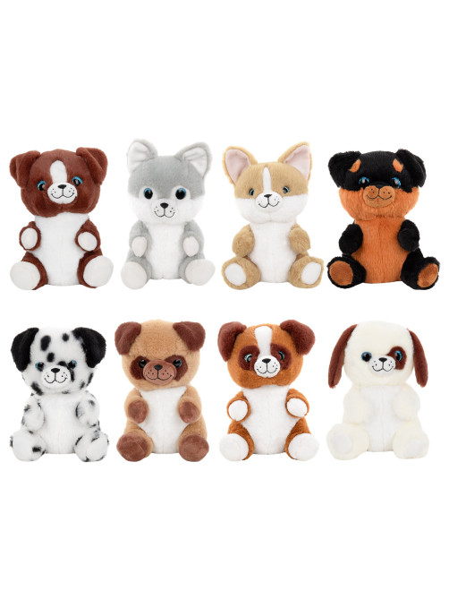 Игрушка мягкая Собачка, 18 см, ассорти 8 дизайнов, WOOZOO (ВУЗУ), 666807