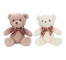 Игрушка мягкая Мишка с бантиком, 17 см, ассорти 2 цвета, WOOZOO (ВУЗУ), 666813