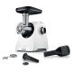 Мясорубка BOSCH MFWS420W, мощность 1900 Вт, производительность 2,5 кг/мин, металлический шнек, реверс
