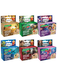 Набор для раскопок 5х8 см, инструменты, 6 видов ассорти, BRAUBERG KIDS, 665915