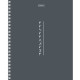 Тетрадь А5, 80 л., HATBER, гребень, клетка, Soft-touch ламинация, 