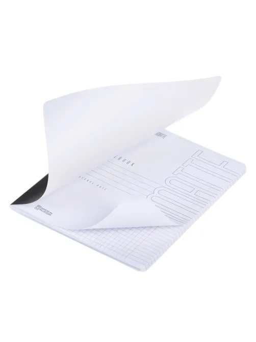 Тетрадь А5 48 л., HATBER, скоба, клетка, Soft-touch ламинация, SoloMatte 