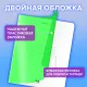 Тетрадь пластиковая обложка (НЕОН) А5, 48 листов, скоба, клетка, BRAUBERG 