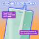 Тетрадь пластиковая обложка (прозрачная) А4, 96 листов, скоба, клетка, BRAUBERG 