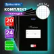 Тетради ДЭК 24 л., КОМПЛЕКТ 20 шт., BRAUBERG КЛАССИКА, клетка, обложка картон, ЧЕРНАЯ, 106974