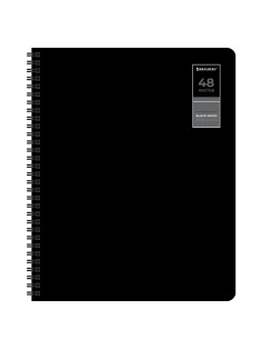 Тетради ДЭК А5 48 л. КОМПЛЕКТ 4 шт., BRAUBERG, гребень, клетка, 80 г/м, Soft-Touch, 