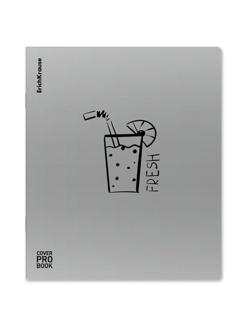 Тетрадь обложка пластик, А5, 48 л., скоба, клетка, ERICH KRAUSE, 