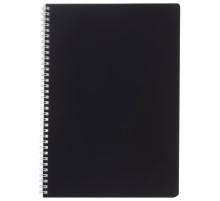Тетрадь А4 96 л., HATBER, гребень, клетка, Soft-touch ламинация, SoloMatte 