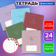 Тетрадь 24 л. BRAUBERG клетка, обложка картон, PHRASES, 107304