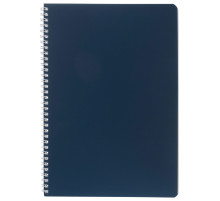 Тетрадь А4 96 л., HATBER, гребень, клетка, Soft-touch ламинация, SoloMatte 