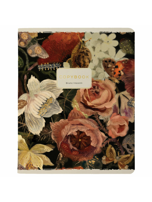 Тетрадь А5 48 л. BRUNO VISCONTI скоба, клетка, Soft Touch, фольга, 