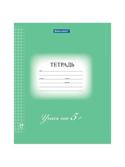 Тетрадь 24 л. BRAUBERG ЭКО 