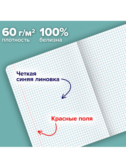 Тетради ДЭК А5 48 л. КОМПЛЕКТ 5 шт. BRAUBERG скоба, клетка, матовая ламинация, КРЫШИ, 404941