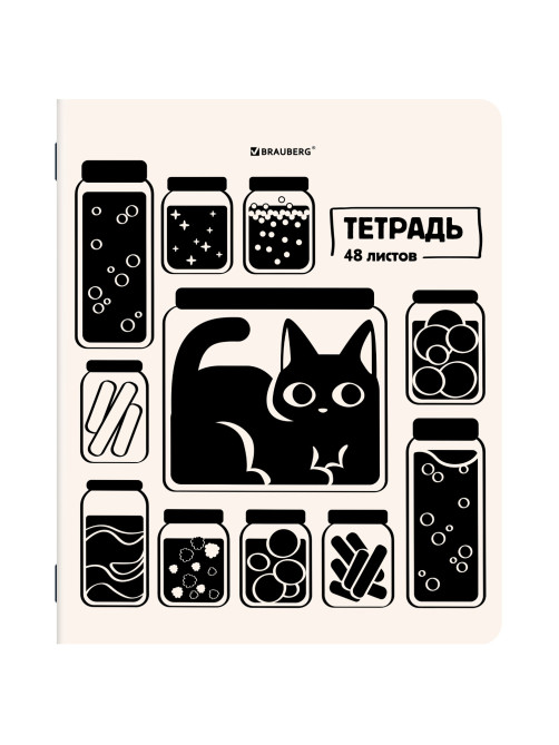Тетради ДЭК А5 48 л. КОМПЛЕКТ 5 шт. BRAUBERG, скоба, клетка, TWIN-лак, 