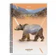Тетрадь А4, 80 л., BRAUBERG, гребень, клетка, глянцевый лак, WILD, 404052