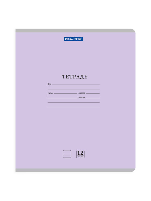 Тетради ДЭК 12 л. КОМПЛЕКТ 10 шт. BRAUBERG КЛАССИКА NEW, линия, обложка картон, АССОРТИ, 107051