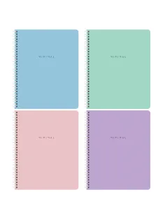 Тетради ДЭК А5 48 л. КОМПЛЕКТ 4 шт., BRAUBERG, гребень, клетка, 80 г/м2, Soft-Touch, 