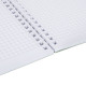 Тетрадь обложка пластик, А4 80 л., гребень мягкий, вырубка для ручки, клетка, BRAUBERG, светло-зеленый, 405373