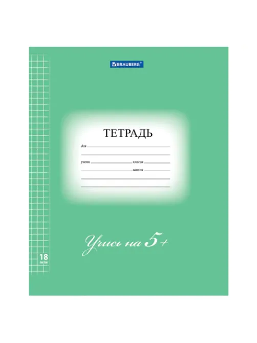 Тетрадь 18 л. BRAUBERG ЭКО 