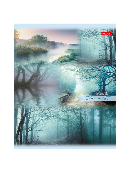 Тетрадь А5, 80 л., HATBER, скоба, линия, обложка картон, 