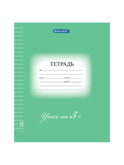 Тетрадь 12 л. BRAUBERG ЭКО 