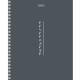 Тетрадь А5, 80 л., HATBER, гребень, клетка, Soft-touch ламинация, 