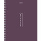 Тетрадь А5, 80 л., HATBER, гребень, клетка, Soft-touch ламинация, 