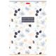 Тетрадь А4, 80 л., HATBER, скоба, клетка, Soft-touch ламинация, 