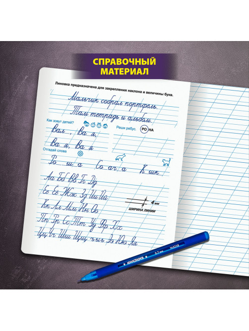 Тетради ДЭК 12 л. КОМПЛЕКТ 10 шт. ПРОПИСЬ №3