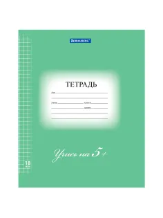 Тетрадь 18 л. BRAUBERG ЭКО 
