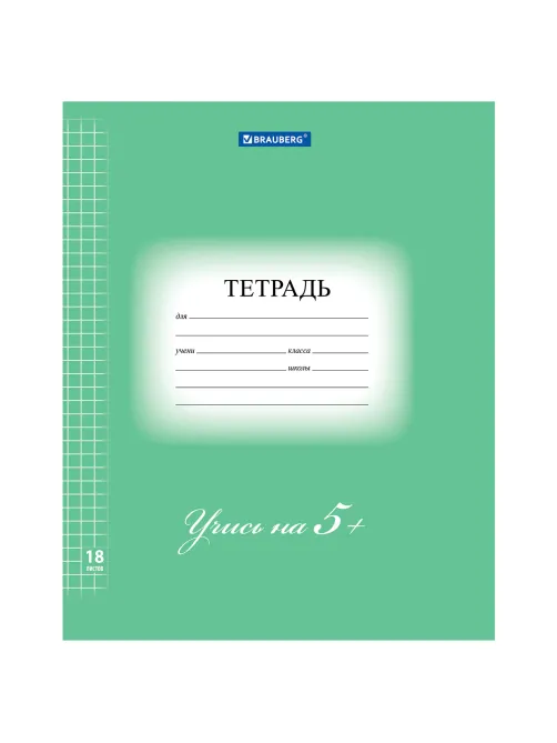 Тетрадь 18 л. BRAUBERG ЭКО 