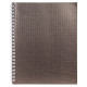 Тетрадь бумвинил, А5, 96 л., гребень, офсет №1, клетка, КОРИЧНЕВАЯ Metallic, HATBER, 059709, 96Т5бвВ1гр