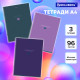 Тетради ДЭК А4, 96 л., КОМПЛЕКТ 3 шт., BRAUBERG, скоба, клетка, матовая ламинация, 