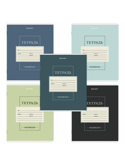 Тетрадь 12 л. BRAUBERG косая линия, обложка картон, CLASSIC, 107291