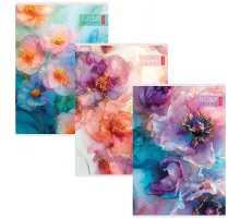 Тетрадь А4 80 л., HATBER скоба, клетка, Soft-touch ламинация, 