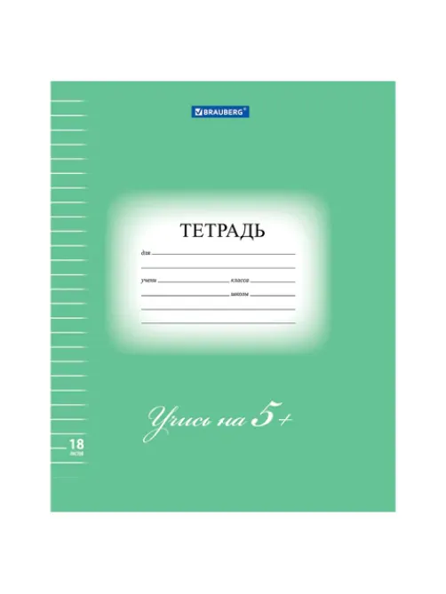 Тетрадь 18 л. BRAUBERG ЭКО 
