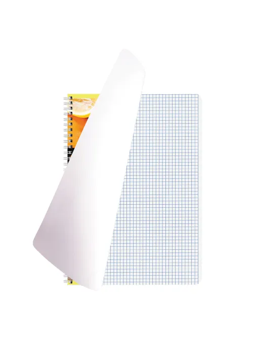 Тетрадь А4, 80 л., BRAUBERG, гребень, клетка, обложка картон, 