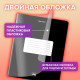 Тетрадь пластиковая обложка (прозрачная) А5, 48 листов, скоба, клетка, BRAUBERG 