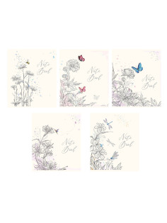 Тетрадь А5 48 л. ПЗБМ скоба, клетка, Soft-Touch, фольга, 
