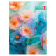 Тетрадь А4 80 л., HATBER скоба, клетка, Soft-touch ламинация, 