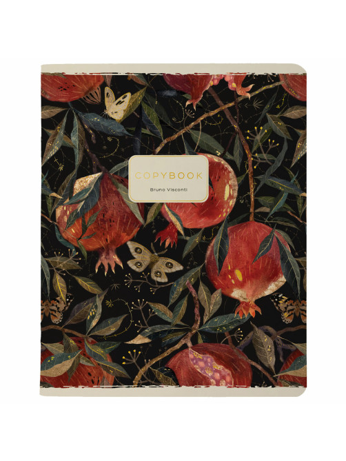 Тетрадь А5 48 л. BRUNO VISCONTI скоба, клетка, Soft Touch, фольга, 