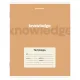 Тетрадь 24 л. BRAUBERG клетка, обложка картон, KNOWLEDGE, 107305
