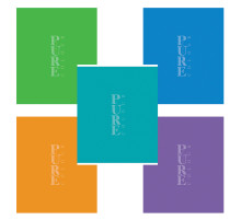 Тетрадь А5, 48 л. HATBER-ECO скоба, офсет №2 ЭКОНОМ, линия, обложка картон, PUREcolour (микс), 092116, 48Т5C2