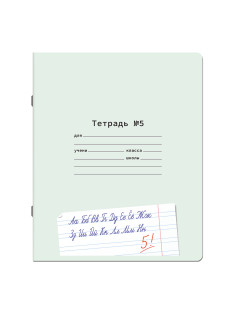 Тетрадь ПРОПИСЬ № 5 12 л. узкая линия, со справочным материалом, обложка картон, ЮНЛАНДИЯ, 404850