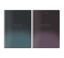 Тетрадь А4, 96 л., BRAUBERG, гребень, клетка, Soft Touch, 