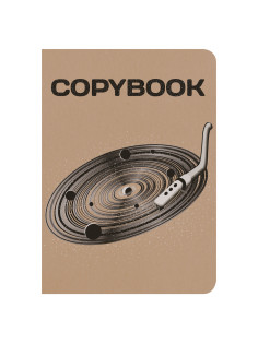 Тетрадь 60 л. в клетку обложка КРАФТ, бежевая бумага 70 г/м2, сшивка, В5 (179х250 мм), ВИНИЛ, BRAUBERG, 403808