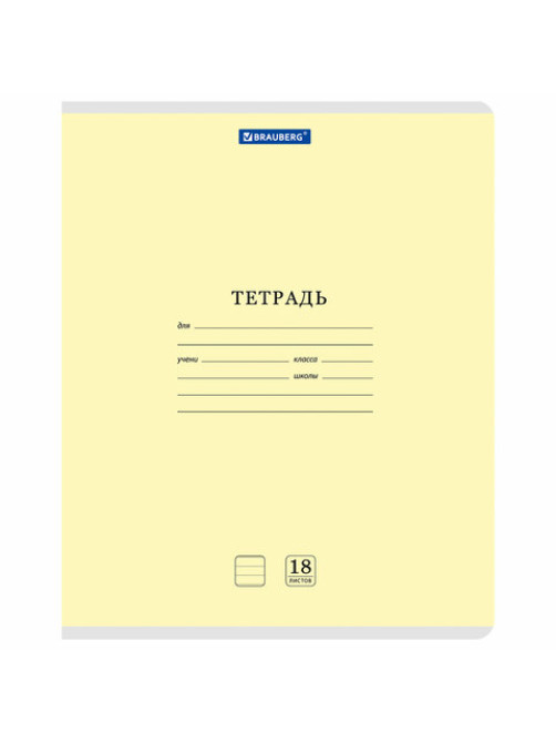 Тетради ДЭК 18 л., КОМПЛЕКТ 10 шт., BRAUBERG 